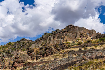 Fototapeta na wymiar Ruins of Pisac, Sacred Valley, Peru