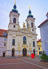 Church of Our Lady of Succor in Graz of Austria in January