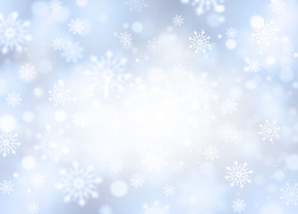 Obraz na płótnie Canvas Winter snowflakes background