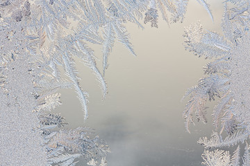 Frost on glass