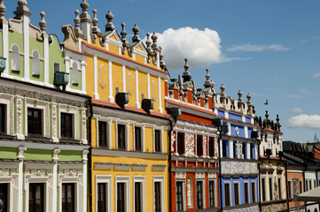 Obraz na płótnie Canvas Colorful Facades - Zamosc City - Poland