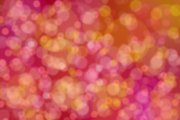 abstract red background with yellow and pink circles