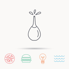 Medical clyster icon. Enema sign.