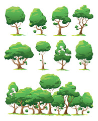 Set of vector trees of various forms