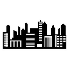 Obraz premium City panorama simple icon