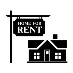 Rent house simple icon