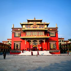 Papier Peint photo Népal Shechen Monastery in Kathmandu, Nepal