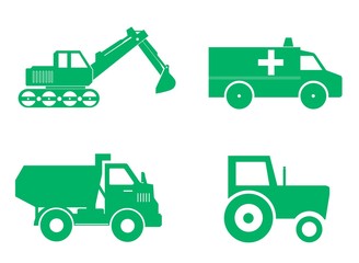 Transports en 4 icônes