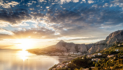 Omis Sonnenuntergang