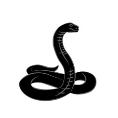 Vector. Black snake.