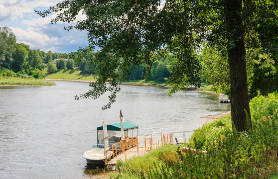 View of the River Neman. Druskininkai, Lithuania