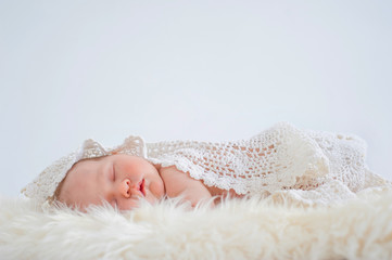 little baby sleeping sweetly