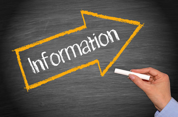 Information - Arrow with text