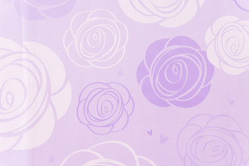 white and purple rose pattern