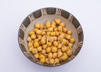 kichererbsen in schüssel