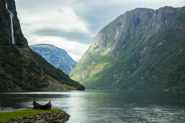 view from Gudvangen village