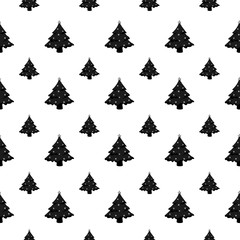 seamless pattern with Christmas Tree