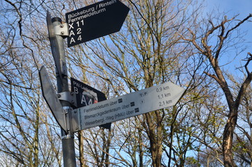 Wanderwegweiser Jakobsberg Porta Westfalica Porta Kanzel