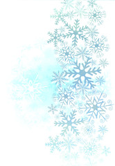 Christmas background with snowflakes.