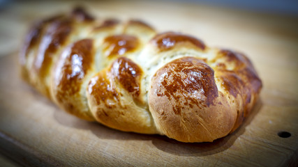 Loaf of braided bread