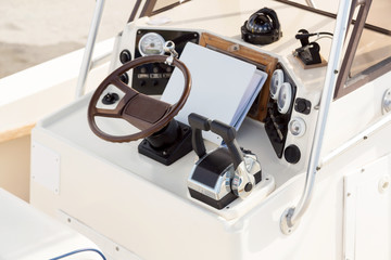 Instrument panel and steering wheel