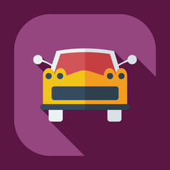 Obraz premium Flat modern design with shadow icons car