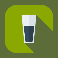 Flat modern design with shadow icons juice