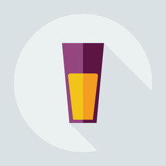 Flat modern design with shadow icons juice