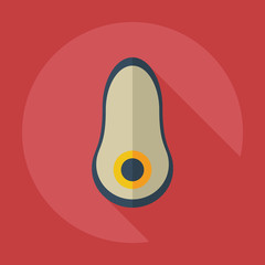 Flat modern design with shadow icons steak