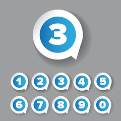 Number set label vector