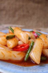 Rice cake korean food