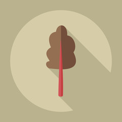 Flat modern design with shadow icons maple
