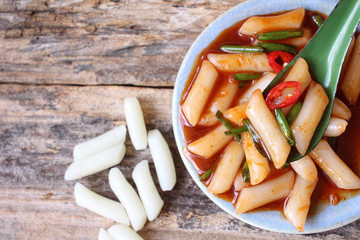 Rice cake korean food