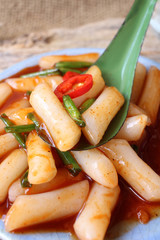 Rice cake korean food