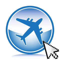 Fototapeta premium airplane icon