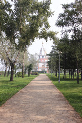The avenue in park