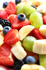 Fresh fruit salad, close up