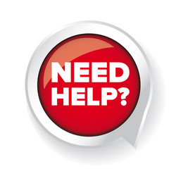 Need help? Vector button
