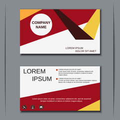 Visiting card, banner, badge, poster, sticker, mockup, flyer, coupon, voucher, label vector template