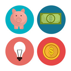 Bank,global economy and money savings 