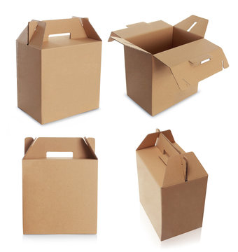 Cardboard Box With Handle