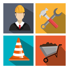 Under construction and tools