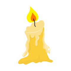 Candle isolated illustration