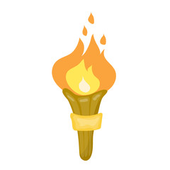 torch isolated illustration