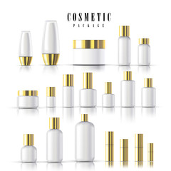 Obraz premium blank cosmetic package collection