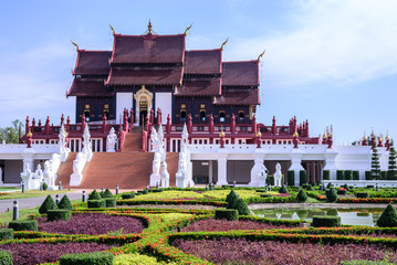 Obraz premium Royal Pavilion (Ho Kham Luang), Chiang Mai, Thailand.
