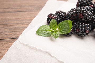 Fresh organic blackberry