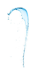 Fototapeta na wymiar Apple juice splashing isolated on white