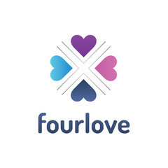Four Heart Logo