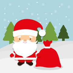 Merry christmas colorful card 